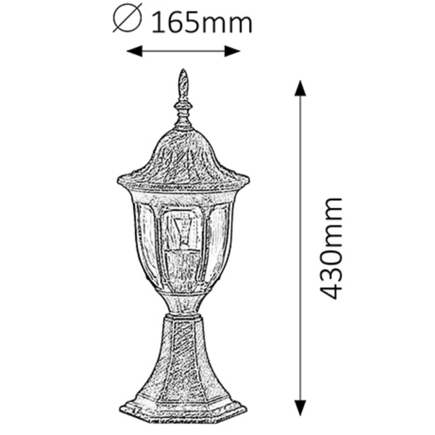 Rabalux - Spoljašnja lampa 1xE27/60W/230V