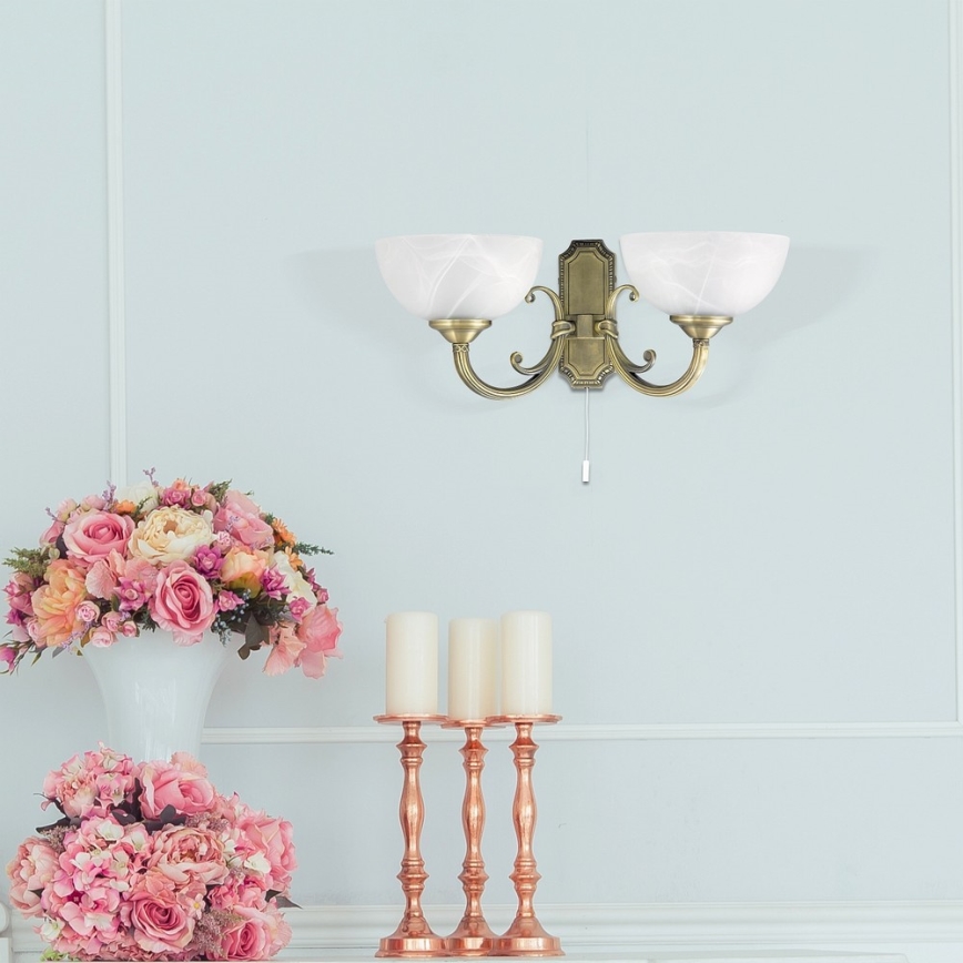 Rabalux - Zidno svetlo 2xE14/40W/230V