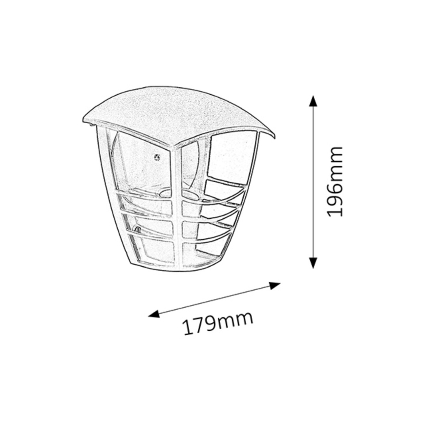 Rabalux - Spoljašnje zidno svetlo 1xE27/60W/230V IP44