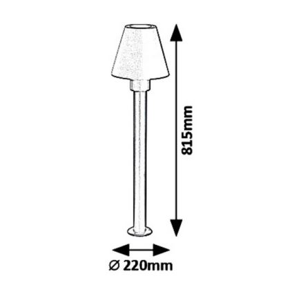 Rabalux - Spoljašnja lampa FAVARA 1xE27/14W/230V IP44