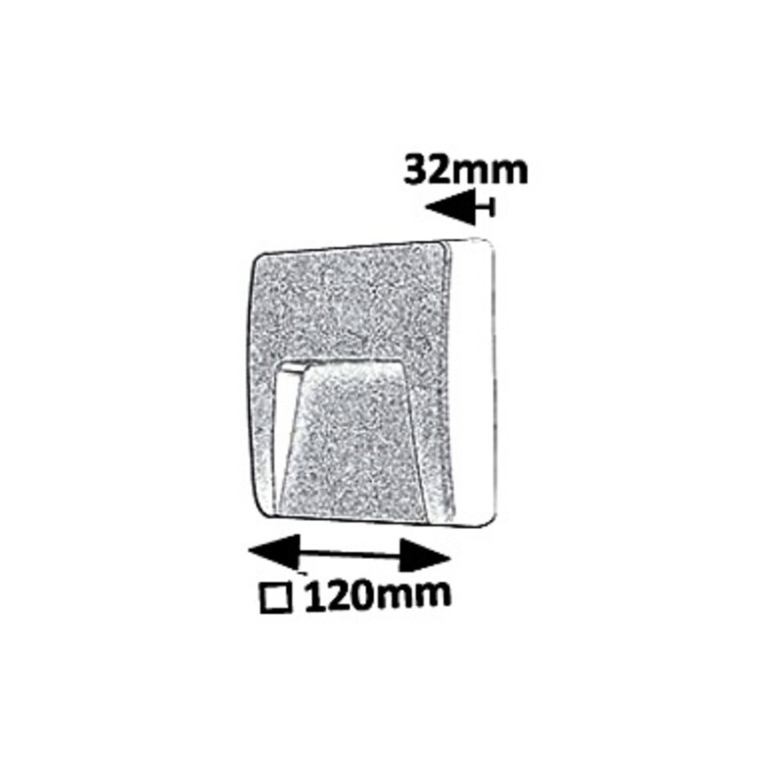 Rabalux - LED spoljašnje zidno svetlo LED/3W/230V IP65