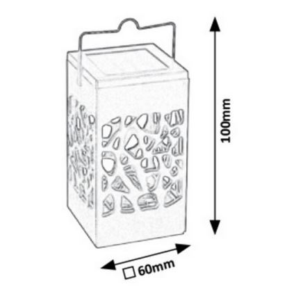 Rabalux - LED spoljašnje solarno svetlo LED/0,07W/1xAAA IP23 200 mAh