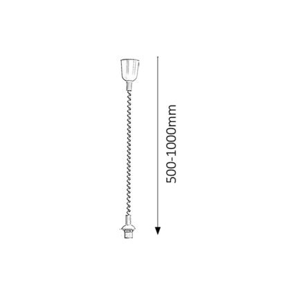 Rabalux - Podesivi viseći nosač 1xE27/60W/230V