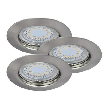 Rabalux - Komplet 3x LED ugradnih plafonskih svetala, 3x GU10/3W/230V, IP40