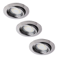 Rabalux - KOMPLET 3x LED ugradno svetlo 3xGU10/3W/230V IP40