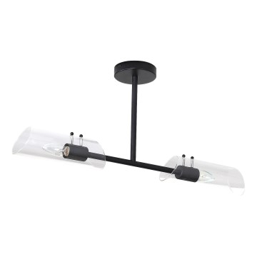Rabalux - Kupatilski luster na šipci 2xE14/12W/230V IP44 crni