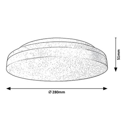 Rabalux - LED plafonsko svetlo za kupatilo LED/24W/230V IP54 3000K/4000K/6000K prečnika 28 cm