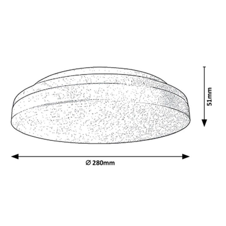 Rabalux - LED plafonsko svetlo za kupatilo LED/24W/230V IP54 3000K/4000K/6000K prečnika 28 cm