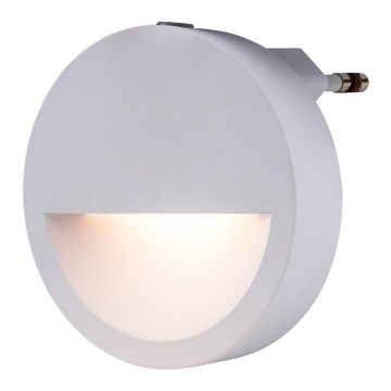 Rabalux - LED noćno svetlo sa senzorom sumraka, LED/0,5W/230V, 3000K, prečnik 65 mm