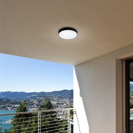 Rabalux - LED stropno svetlo LED/18W/230V 2800-6000K IP44 crna, prečnik 17,5 cm