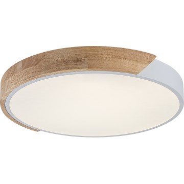 Rabalux - LED plafonsko svetlo LED/24W/230V 3000K bela/hrast prečnik 41 cm