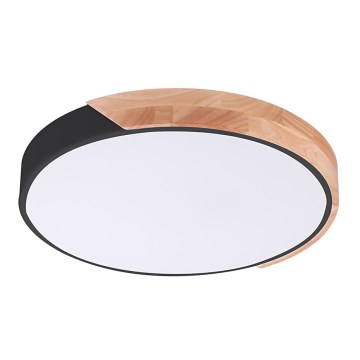 Rabalux - LED plafonsko svetlo LED/24W/230V crna/hrast preč. 41,5 cm
