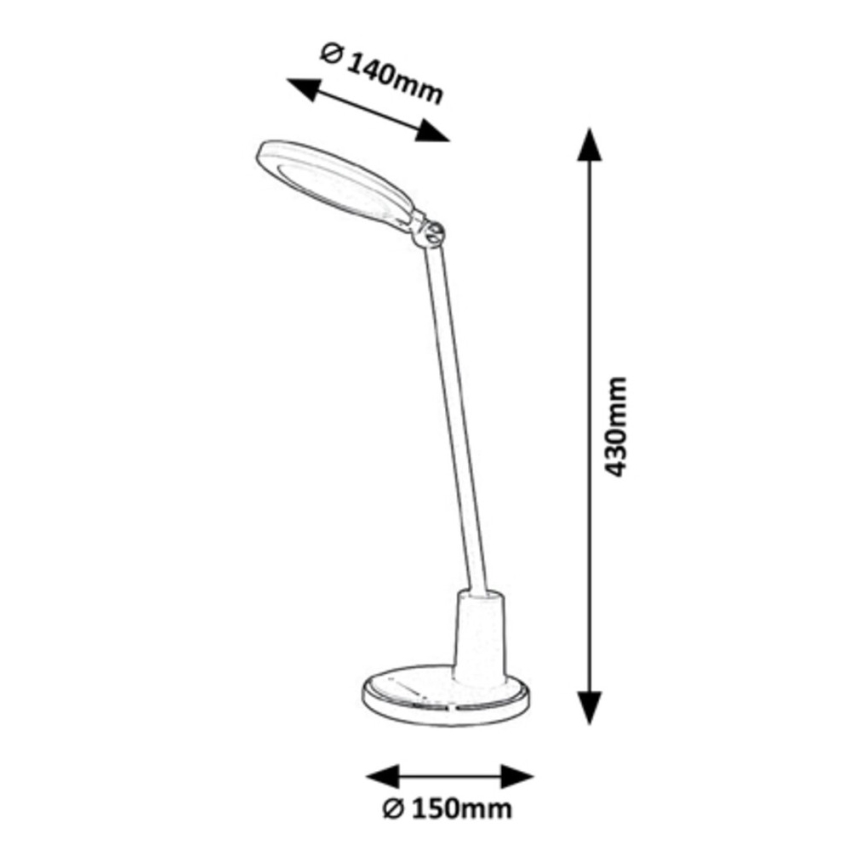 Rabalux - LED prigušiva dodirna stona lampa LED/10W/230V 3000-6000K