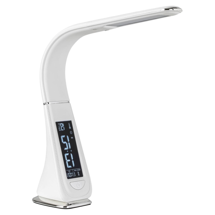 Rabalux - LED prigušiva dodirna stona lampa sa displejem LED/5W/230V bela