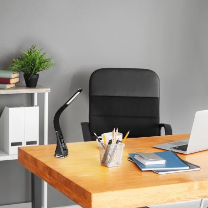 Rabalux - LED prigušiva dodirna stona lampa sa displejem LED/5W/230V crna