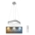 Rabalux - LED prigušiva luster na sajli LED/28W/230V četvrtasti 3000-6000K + daljinsko upravljanje