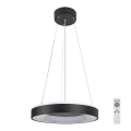 Rabalux - LED prigušiva luster na sajli LED/38W/230V 3000-6500K crna + sa daljinskim upravljačem