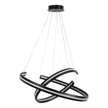 Rabalux - LED prigušiva luster na sajli LED/80W/230V 3000-6500K crna + daljinski upravljač