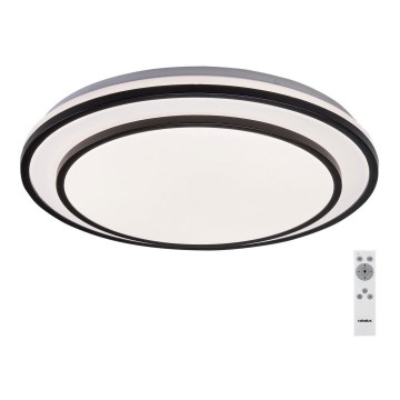 Rabalux - LED prigušiva plafonska svetiljka LED/40W/230V 3000-6500K crna, prečnik 49 cm + daljinski upravljač