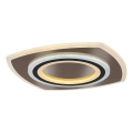 Rabalux - LED prigušiva plafonska svetiljka LED/60W/230V 3000/4000/6000K mat hrom/crna + daljinski upravljač 48x48 cm