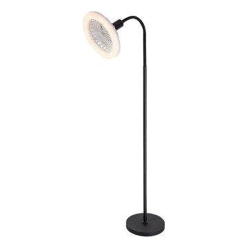 Rabalux - LED prigušiva stojeća lampa sa ventilatorom, prečnika 30 cm, 1xE27/16W/230V, 3000-6500K + daljinski upravljač
