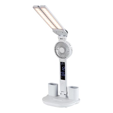 Rabalux - LED prigušiva stona lampa sa ventilatorom i displejem LED/7W/5V 3000/4000/6500K