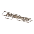 Rabalux - LED prigušiva stropna svetiljka LED/40W/230V 3000-6500K 33x100 cm bež + daljinski upravljač