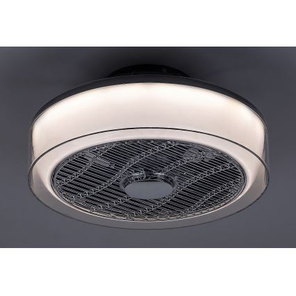 Rabalux - LED prigušiva stropna svetiljka sa ventilatorom LED/30W/230V 3000-6000K + daljinski upravljač