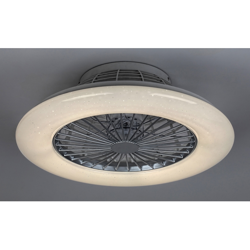 Rabalux - LED prigušiva stropna svetiljka sa ventilatorom LED/30W/230V 3000-6500K + daljinski upravljač