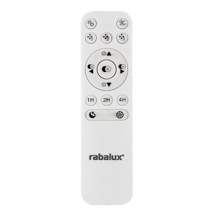 Rabalux - LED prigušiva stropna svetiljka sa ventilatorom LED/40W/230V 3000-6500K + daljinski upravljač