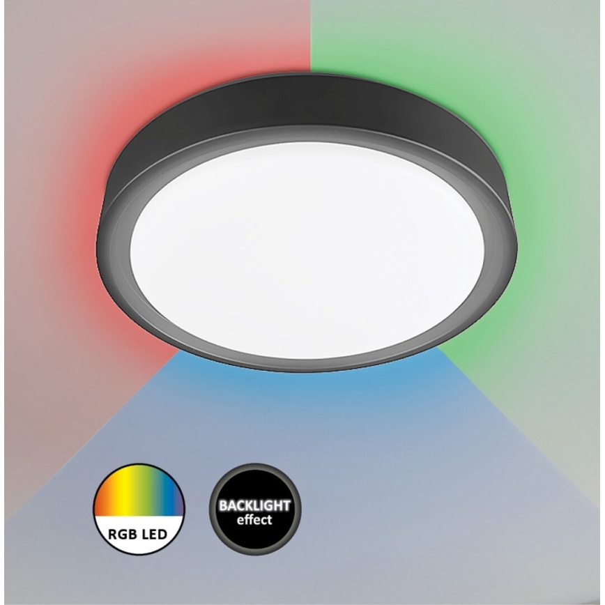Rabalux - LED RGB prigušiva plafonsko svetlo sa senzorom LED/28W/230V 2700-5000K pr. 36 cm + daljinsko upravljanje