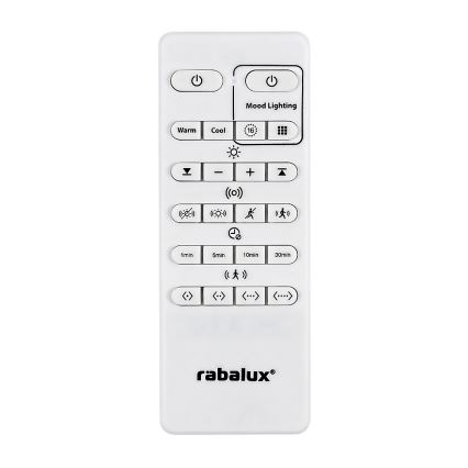 Rabalux - LED RGB prigušiva plafonsko svetlo sa senzorom LED/28W/230V 2700-5000K pr. 36 cm + daljinsko upravljanje