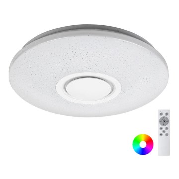 Rabalux - LED RGB prigušiva plafonska svetiljka sa zvučnikom LED/24W/230V Wi-Fi Tuya + daljinski upravljač, prečnik 40 cm