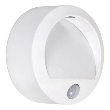 Rabalux - LED spoljno zidno svetilo sa senzorom LED/1,5W/3xAA belo IP44