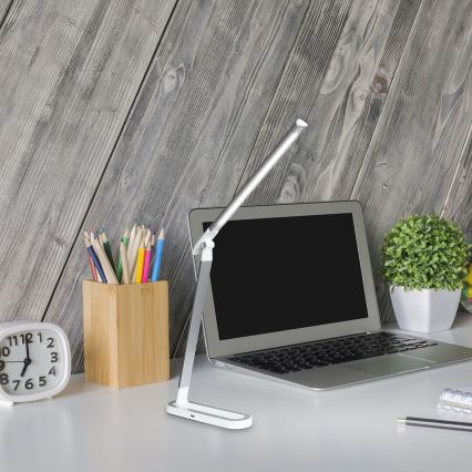 Rabalux - LED stona lampa, prigušiva i dodirna, LED/7W/230V, bela