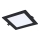 Rabalux - LED ugradna plafonska svetiljka LED/12W/230V 17x17 cm crna