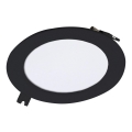 Rabalux - LED ugradna svetiljka LED/6W/230V prečnik 12 cm crna