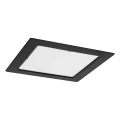 Rabalux - LED ugradno plafonsko svetlo LED/18W/230V 22x22 cm crno