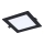 Rabalux - LED ugradno stropno svetlo LED/12W/230V 17x17 cm crna