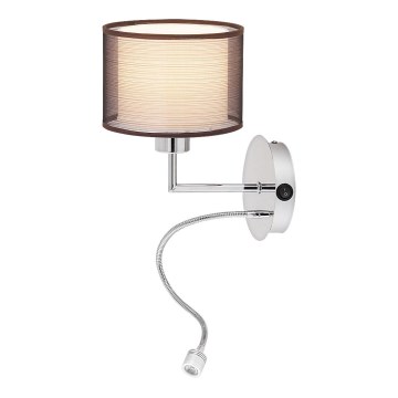 Rabalux - LED zidno svetlo E27/60W + LED/1W