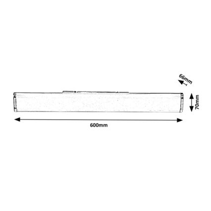 Rabalux - LED zidno svetlo za kupatilo LED/14W/230V IP44
