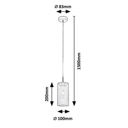 Rabalux - Luster na sajli 1xE14/25W/230V