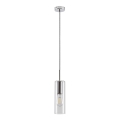 Rabalux - Luster na sajli 1xE27/40W/230V prozirno/sjajni hrom