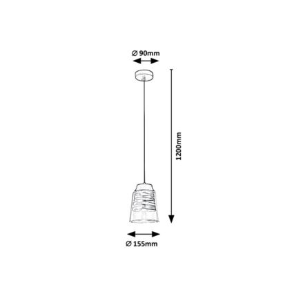 Rabalux - Luster na sajli 1xE27/60W/230V