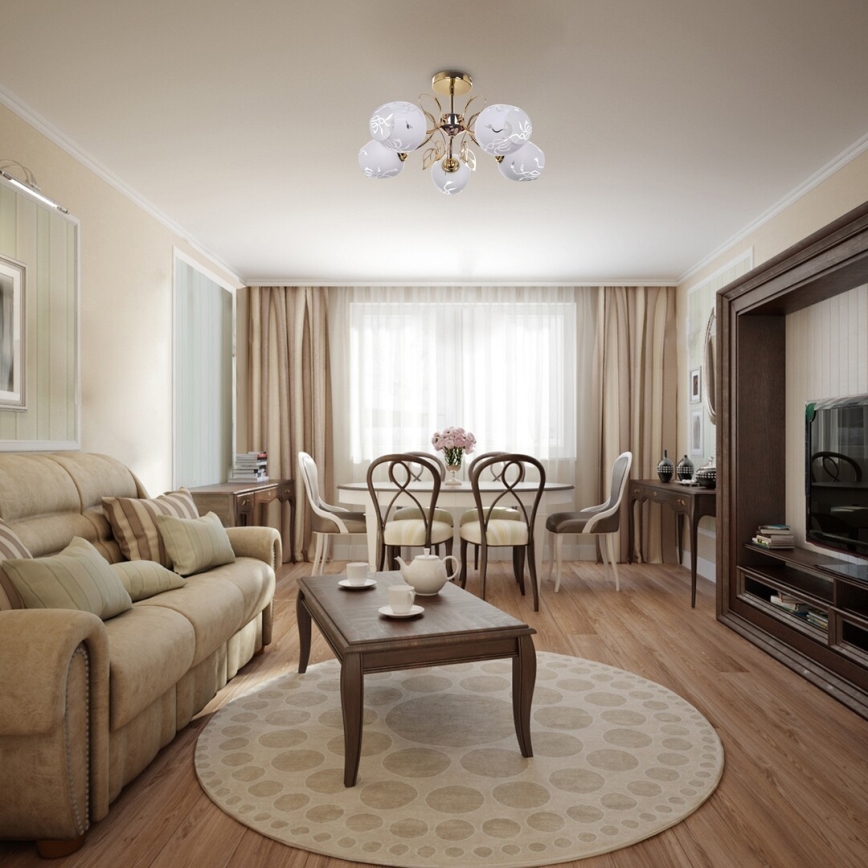 Rabalux - Luster na šipci 5xE27/40W/230V