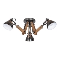 Rabalux - Plafonski luster 3xE14/15W/230V, crni
