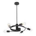 Rabalux - Plafonski luster CARLY 5xE27/15W/230V, crne boje