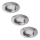 Rabalux - SET 3xLED kupatilske ugradne svetiljke 1xGU10/3W/230V IP44