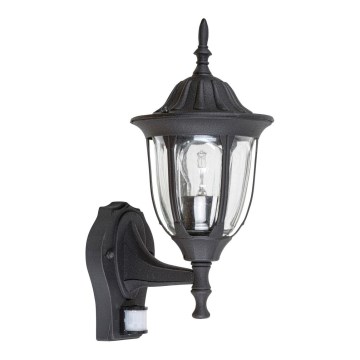 Rabalux - Spoljno zidno svetlo sa senzorom 1xE27/60W/230V IP43 crno