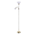 Rabalux - stajaća lampa 1xE27/100W+E14/25W zlatna/bela